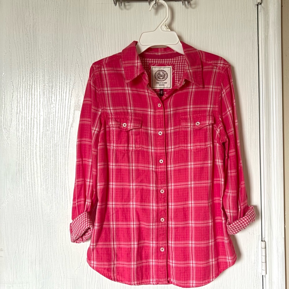 Pink Plaid Country Western Girl Shirt